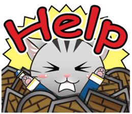 Brave Cat sticker #3637219