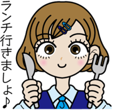 OL Sawa-chan sticker #3637443