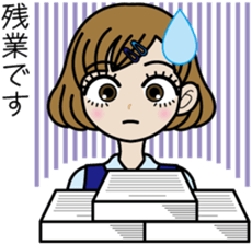 OL Sawa-chan sticker #3637471