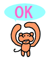 Pleasant daily life of the monkey sticker #3637856