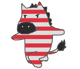 Fashionable zebra sticker #3637919