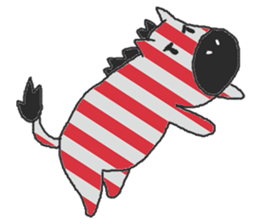 Fashionable zebra sticker #3637921