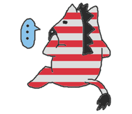 Fashionable zebra sticker #3637924