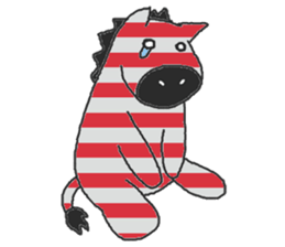 Fashionable zebra sticker #3637949