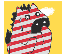 Fashionable zebra sticker #3637957