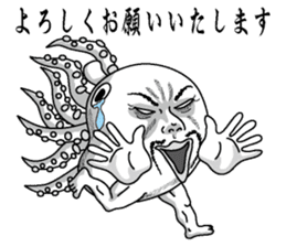 Mr. octopus head sticker #3638446