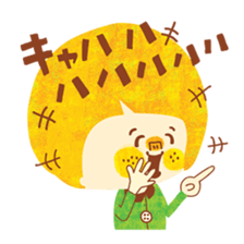 Boy and Blue bear 2 sticker #3638927