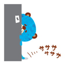 Boy and Blue bear 2 sticker #3638929