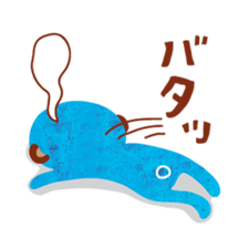 Boy and Blue bear 2 sticker #3638934