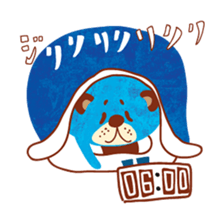 Boy and Blue bear 2 sticker #3638951