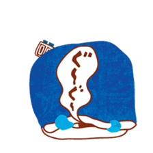 Boy and Blue bear 2 sticker #3638953