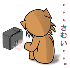 waiting & conversation pochi's sticker sticker #3640103