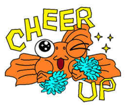 Funny Goldfish sticker #3640362