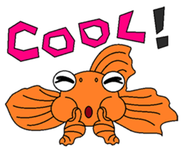 Funny Goldfish sticker #3640363