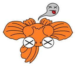 Funny Goldfish sticker #3640364