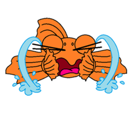 Funny Goldfish sticker #3640367