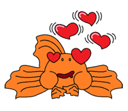 Funny Goldfish sticker #3640376