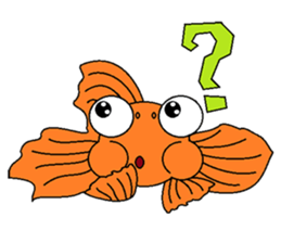 Funny Goldfish sticker #3640384