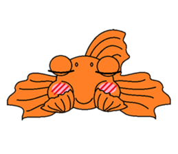 Funny Goldfish sticker #3640387