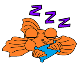 Funny Goldfish sticker #3640389