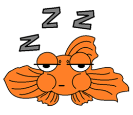 Funny Goldfish sticker #3640390