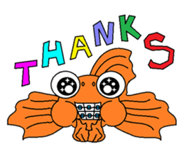 Funny Goldfish sticker #3640393