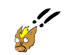 Cute horse sticker #3640862