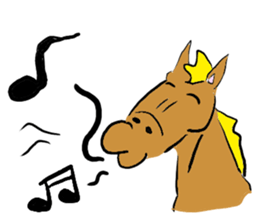 Cute horse sticker #3640864