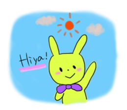 Polite and cute Rabbit sticker #3641039