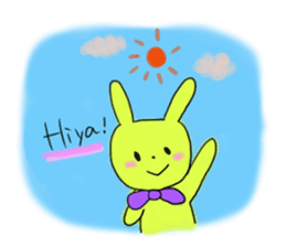 Polite and cute Rabbit sticker #3641039