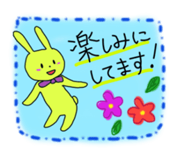 Polite and cute Rabbit sticker #3641048