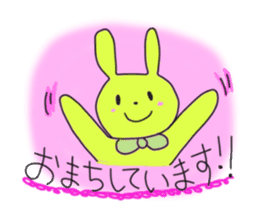 Polite and cute Rabbit sticker #3641049
