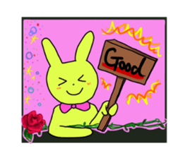 Polite and cute Rabbit sticker #3641068