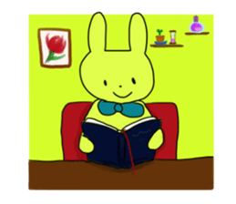 Polite and cute Rabbit sticker #3641073