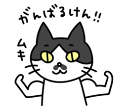 Hakata dialect Cat "CHOBI" sticker #3641130