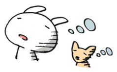 Rabbit and friends2 sticker #3641933