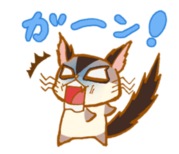 Kawaii!.Sticker of Flying squirrel sticker #3642352