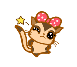 Kawaii!.Sticker of Flying squirrel sticker #3642382