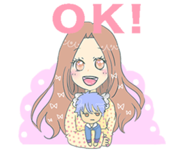 The girl who is in love! sticker #3642544