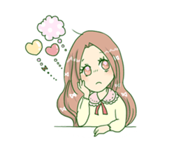 The girl who is in love! sticker #3642547