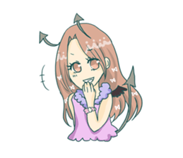 The girl who is in love! sticker #3642552