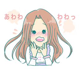 The girl who is in love! sticker #3642553