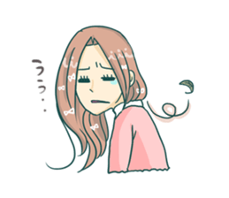 The girl who is in love! sticker #3642556