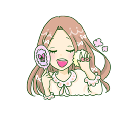 The girl who is in love! sticker #3642563