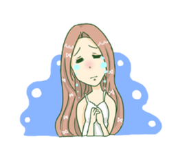 The girl who is in love! sticker #3642566