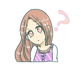 The girl who is in love! sticker #3642571