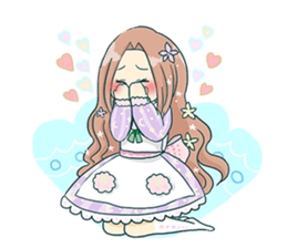 The girl who is in love! sticker #3642572