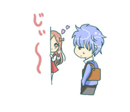 The girl who is in love! sticker #3642574