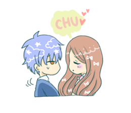 The girl who is in love! sticker #3642576