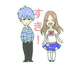 The girl who is in love! sticker #3642577